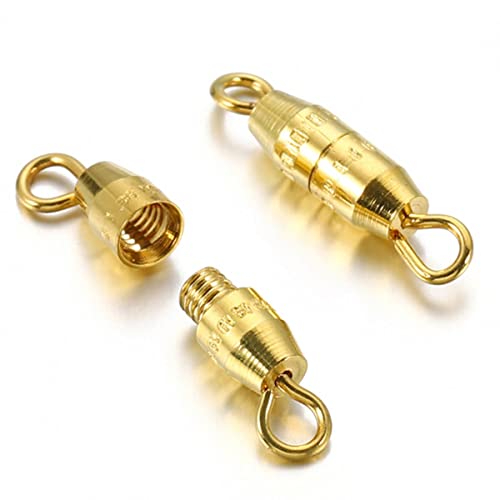 NARENDRA 100 Stück 50 Stück Zylinderverschlüsse Schnallen geschlossenes Ende Schraubverschluss für DIY Armband Halskette Verbinder Schmuckherstellung Style02-Gold, 50 Stück NARENDRA 100 Stück 50 Stück Zylinderverschlüsse Schnallen geschlossenes Ende Schraubverschluss für DIY Armband Halskette Verbinder Schmuckherstellung Style02-Gold, 50 Stück von NARENDRA