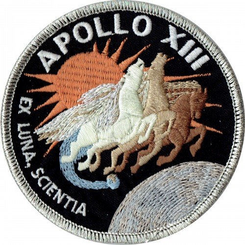 Applikation Aufbügler Patches Stick Emblem Aufnäher Abzeichen "APOLLO 13 PATCH 10cm ,,nasa von PATCHMANIA