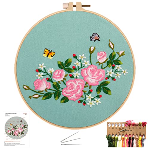 NASHRIO DIY Nadelarbeiten, Komplettes Stickerei Set Enthält Stoff Zum Sticken, Stickrahmen, Sticknadeln und Stickgarn, Anweisung, Sticken Set für Anfänger und Erwachsene. NASHRIO DIY Nadelarbeiten, Komplettes Stickerei Set Enthält Stoff Zum Sticken, Stickrahmen, Sticknadeln und Stickgarn, Anweisung, Sticken Set für Anfänger und Erwachsene. von NASHRIO
