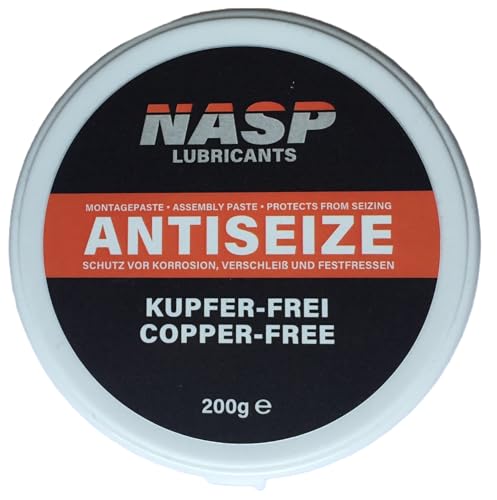NASP Anti-Seize Schraubenpaste Montagepaste gegen Festfressen Festrosten - Kupfer Frei (200gr) NASP Anti-Seize Schraubenpaste Montagepaste gegen Festfressen Festrosten - Kupfer Frei (200gr) von NASP