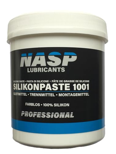 NASP Silikonpaste Silikonfett Montagemittel Schmierfett transparent 500gr Dose - Made in Germany von NASP