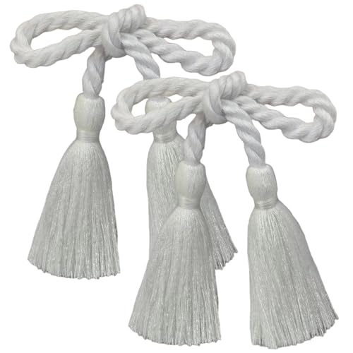 2PCS-Vorhangkrawatten, 2-Kopf-Elegante Quasten, Vorhangsteuer für Zuhause, Büro, Garten, Café von NASSMOSSE