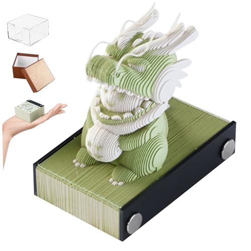 3D -Memo -Pad Chinesischer Zodiac Dragon 3D Wöchentliche Kalender 2024 mit Acrylcover Drachenpapier schnitzen für Schreibtischverzierung Weihnachten Neujahrsgeschenk 3D -Memo -Pad Chinesischer Zodiac Dragon 3D Wöchentliche Kalender 2024 mit Acrylcover Drachenpapier schnitzen für Schreibtischverzierung Weihnachten Neujahrsgeschenk von NASSMOSSE