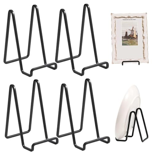 4Pcs Plate Stands for Display, 6 Inch Stable Book Display Stand, Decorative Robust Corrosion-Resistant Iron Stand for Plate, Book, Photo, Tabletop Art 4Pcs Plate Stands for Display, 6 Inch Stable Book Display Stand, Decorative Robust Corrosion-Resistant Iron Stand for Plate, Book, Photo, Tabletop Art von NASSMOSSE