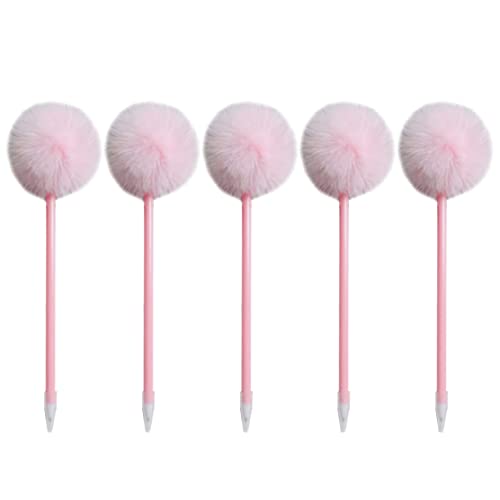 NASSMOSSE 5pcs Gel Pens Pom Pom Kugelschreiber Stifte Cartoon Plastik Signatur für Kinder und Schüler NASSMOSSE 5pcs Gel Pens Pom Pom Kugelschreiber Stifte Cartoon Plastik Signatur für Kinder und Schüler von NASSMOSSE