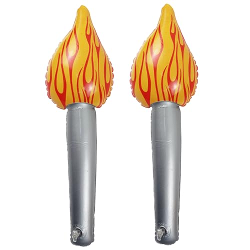 NASSMOSSE Aufblasbare Torch 2PCS PVC -Torch für Kinder 4.7x16.5in Dekorationen Handheld niedliche dekorative Torch -Prop für Bühnensporttreffen von NASSMOSSE
