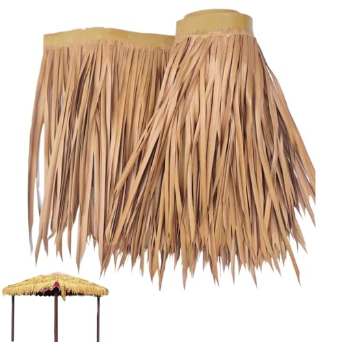 NASSMOSSE Gras -Tischrock, 9,84ftx19.7in Hawaiianer Tischrock, schneidenfaltbares Strohdach, künstliche Strohdach für Sommer Tropical Birthday Beach Party Bar Dekor, Style 2 NASSMOSSE Gras -Tischrock, 9,84ftx19.7in Hawaiianer Tischrock, schneidenfaltbares Strohdach, künstliche Strohdach für Sommer Tropical Birthday Beach Party Bar Dekor, Style 2 von NASSMOSSE