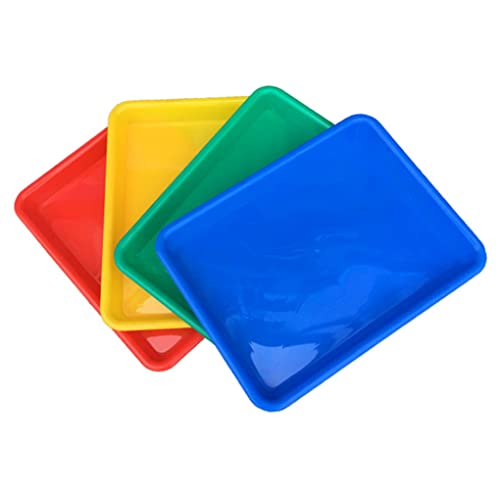NASSMOSSE Kunststoffschüssel, Basteltablett, rechteckig, Mehrfarbig, Aufbewahrungsbox, Teetablett, 4 Stück NASSMOSSE Kunststoffschüssel, Basteltablett, rechteckig, Mehrfarbig, Aufbewahrungsbox, Teetablett, 4 Stück von NASSMOSSE
