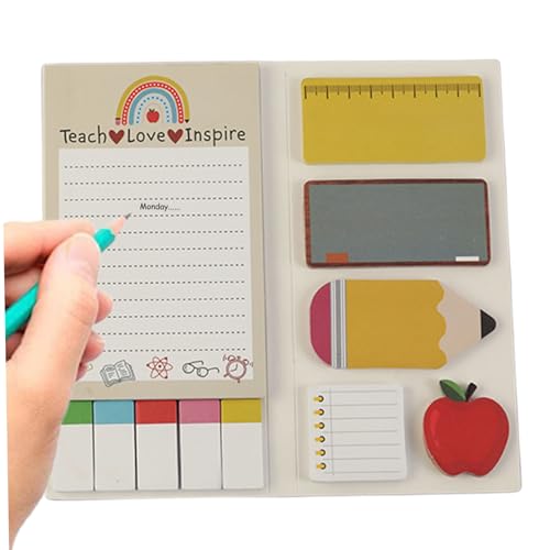 Sticky Note Set, niedliche Cartoon-Selbststick-farbige Sticky Notes Variety Pack, abtrennende Schreibmemo-Pads zurück in Schulbürozubehör Lehrer Tag Geschenk des Lehrers Sticky Note Set, niedliche Cartoon-Selbststick-farbige Sticky Notes Variety Pack, abtrennende Schreibmemo-Pads zurück in Schulbürozubehör Lehrer Tag Geschenk des Lehrers von NASSMOSSE