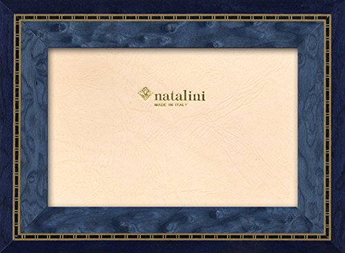 NATALINI, KR BLU 10X 15 cm, Bilderrahmen mit Unterstützung für Tisch, Holz, Blau, äußere Ausmaß 15 X 20 X 1,5 cm von Natalini