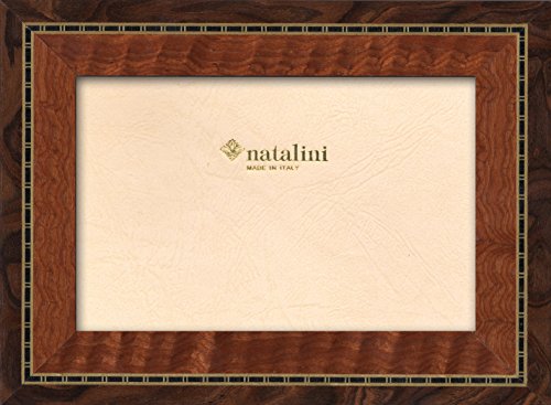 NATALINI, KR NOCE 10X 15 cm, Bilderrahmen mit Unterstützung für Tisch, Holz, Nussbaum, äußere Ausmaß 15 X 20 X 1,5 cm von Natalini