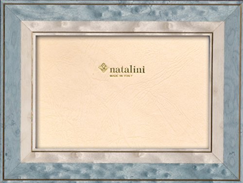NATALINI, LORENA AZZURROBIANCO 13X 18 cm, Bilderrahmen mit Unterstützung für Tisch, Holz, Hell-blau, äußere Ausmaß 18 X 23 X 1,5 cm NATALINI, LORENA AZZURROBIANCO 13X 18 cm, Bilderrahmen mit Unterstützung für Tisch, Holz, Hell-blau, äußere Ausmaß 18 X 23 X 1,5 cm von Natalini