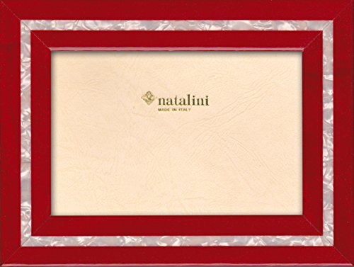 NATALINI, MPB ROSSO 13X 18 cm, Bilderrahmen mit Unterstützung für Tisch, Holz, Rot, äußere Ausmaß 18 X 23 X 1,5 cm von Natalini