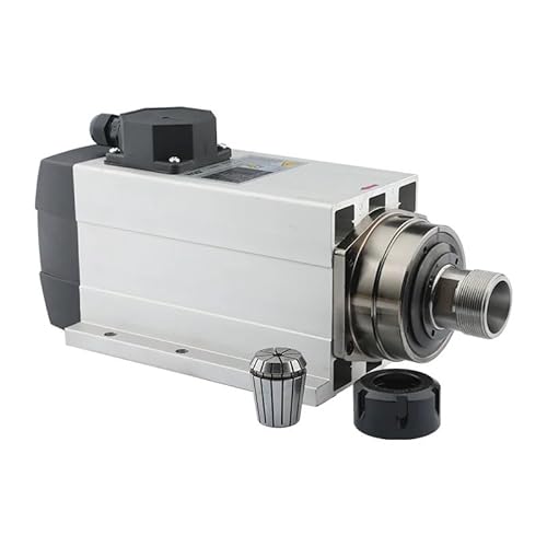 4,5 KW 220 V 380 V Luftgekühlter Vierkantspindelmotor ER32 Spannfutter 18000 U/min 300 Hz Vierkantwelle mit Montageflansch for Router(4.5kw ER32 220V) von NATEPLALFC