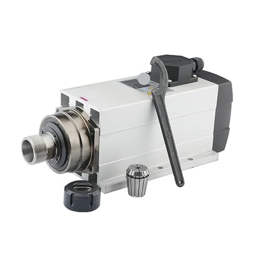 6,0 kW ER32 Vierkantspindel mit Luftkühlung, 220 V/380 V luftgekühlte Frässpindel mit Montageflansch for Schnitzen von Holzfräsen(6.0kw ER32 220V) von NATEPLALFC