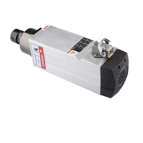 NATEPLALFC 3,5 kW, quadratischer luftgekühlter Spindelmotor, ER25-Spannfutter, 4 Lager, 220 V 380 V, for Oberfräsen und Fräsmaschinen(3.5kw 220V) von NATEPLALFC