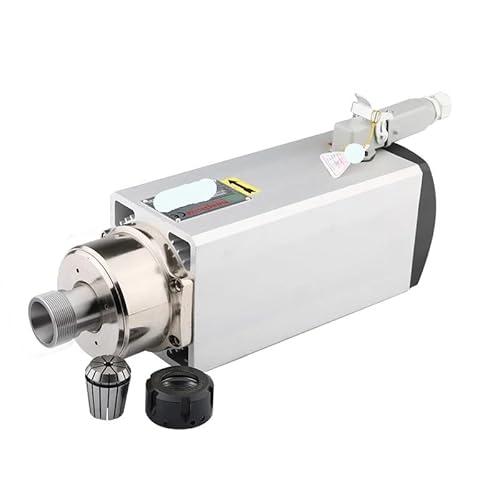 NATEPLALFC 6,0 kW ER32 quadratischer luftgekühlter Spindelmotor 220 V 380 V Frässpindel 4 Lager DIY Werkzeugmaschine Holzbearbeitung Schnitzerei(6.0kw 380V) von NATEPLALFC