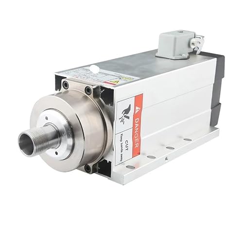 NATEPLALFC Luftgekühlter Spindelmotor, 2,2 kW, ER20, 220 V 380 V, quadratisch mit Flansch, 4 Lager, for Router-Lokomotivbett(2.2kw ER20 220V) von NATEPLALFC