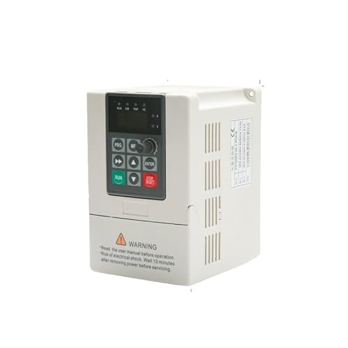 NATEPLALFC Permanentmagnetmotor, ER20-Spannfutter, 1,5 kW, 220 V, 6000 U/min, luftgekühlte Spindel mit konstanter Leistung und Flansch, Fräsmaschine(1.5KW Inverter) von NATEPLALFC