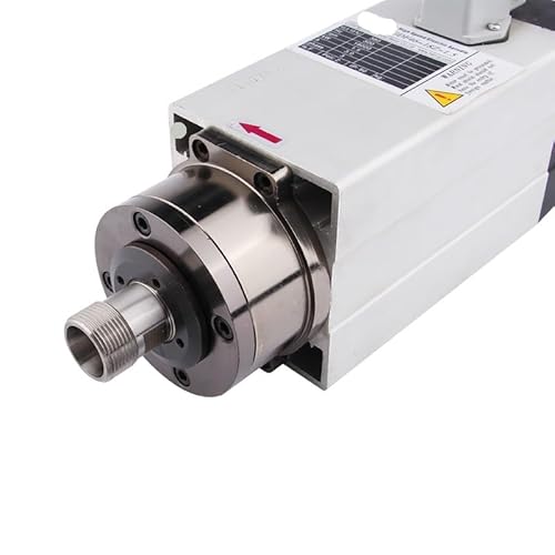 NATEPLALFC Spindelmotor, 1,5 kW ER20, quadratische luftgekühlte Spindel, 220 V 380 V, Spindel for Holzfräse(1.5kw ER20 220V) von NATEPLALFC