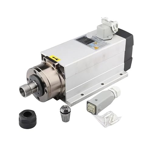 Spindelmotor, 2,2 kW ER20 Vierkantspindel mit Luftkühlung, mit Flansch 220 V 380 V 4-teiliges Lager, for die Holzschnitzerei im Router(2.2kw 220V ER20) von NATEPLALFC