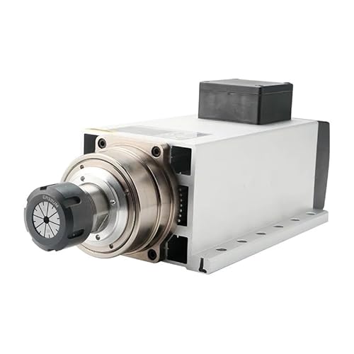 Spindelmotor, 6,0 kW ER32, quadratische luftgekühlte Spindel, mit Flansch 4-teiliges Lager, for die Frässpindel des Routers(6.0kw ER32 380V) von NATEPLALFC