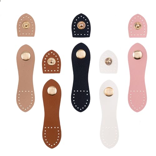 NATOSU 5 Sets Leder-Schnallen mit Druckknopfverschluss, zum Aufnähen von Leder-Geldbörsenverschlüssen für Leder-Geldbörsen, Geldbörsen, Taschen, Handyhüllen, DIY-Handwerk NATOSU 5 Sets Leder-Schnallen mit Druckknopfverschluss, zum Aufnähen von Leder-Geldbörsenverschlüssen für Leder-Geldbörsen, Geldbörsen, Taschen, Handyhüllen, DIY-Handwerk von NATOSU