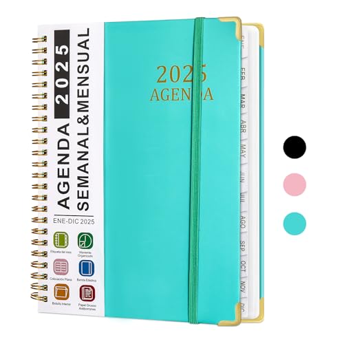 Kalender 2025 Buchkalender A5, Spanischer Planer Ringbuch Terminkalender 2025 Dezember Mit Monatsregiste Wochenplaner Terminplaner 2025 Für Büro Haushalt Schule Schriftliche Des TäGlichen Lebens Kalender 2025 Buchkalender A5, Spanischer Planer Ringbuch Terminkalender 2025 Dezember Mit Monatsregiste Wochenplaner Terminplaner 2025 Für Büro Haushalt Schule Schriftliche Des TäGlichen Lebens von NATTHSWE