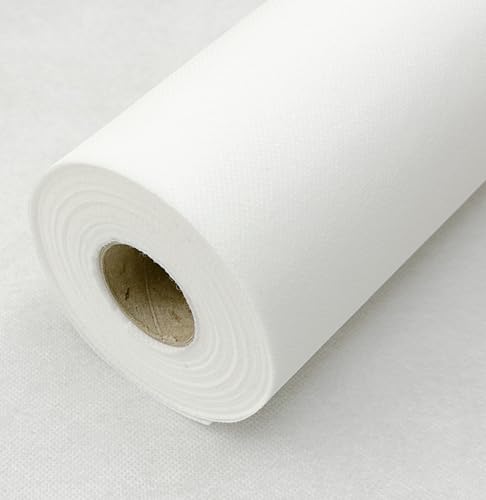 NATUARTE, Tischdeckenrolle 1m x 25m, VORSCHNITT alle 1,00m, Stoffähnliches Vlies Tischdecke, Einweg, Feier Geburtstag Party Veranstaltungen, Farbe Weiß 1x25m von NATUARTE