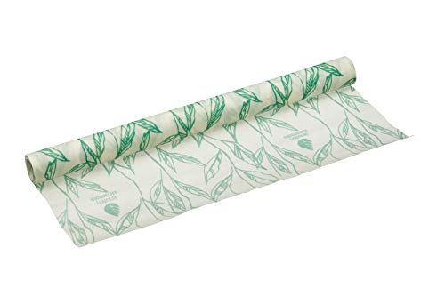 Natural Elements Wiederverwendbare Lebensmittelverpackungsrolle aus Bio-Baumwolle als Alternative zu Frischhaltefolie, 1 m x 25 cm von KitchenCraft