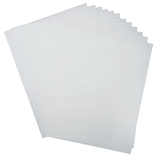 NATURALABEL wasserlösliches Papier, 21,6 x 27,9 cm, Weiß, lösliches Papier, 12 Stück von NATURALABEL