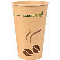 50 NATURE Star Einweg-Kaffeebecher Mocca 0,3 l von NATURE Star