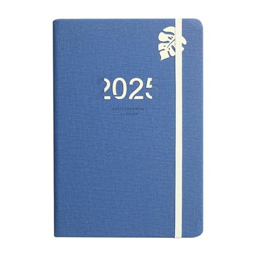 2025 Terminplan, Notizblock, Verwaltungsnotizbuch, Bürobedarf, Monatskalender, Planer, Schüler, H1o6, Schreib-Organizer-Buch von NAUXIU