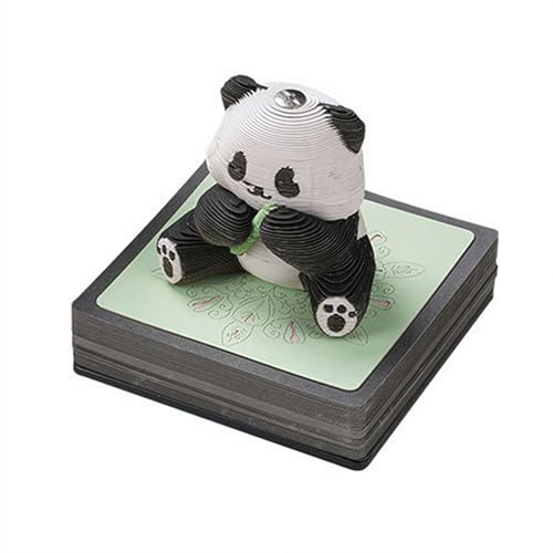 3D Memo Pad Kunstkalender 2026, Panda 3D Kalender 2026 Tear Away Papier Skulptur Notizblock DIY Notizen von NAUXIU