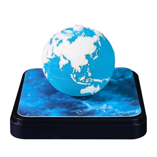 3D-Notizblock, Zeitmess-Kalender 2026, 3D-Kalender 2025, Schreibtischkalender mit Lichtern, blaue Notizblock, Ohrenpapierschnitzerei von NAUXIU