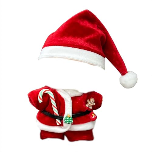 Handgefertigte Sets für Lbbu Kleidung 17cm Puppen Premium Urlaub Outfit mit Zubehör Stilvolle Weihnachtspuppenkleidung (Weihnachtsmann, Einheitsgröße) von NAUXIU