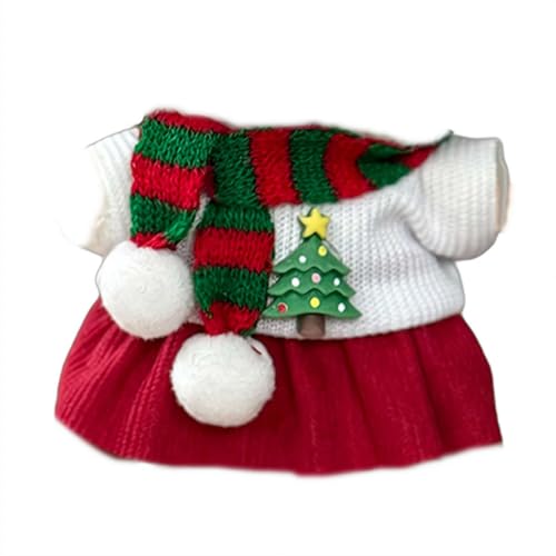 Handgefertigte Sets für Lbbu Kleidung 17cm Puppen Premium Urlaub Outfit mit Zubehör Stilvolle Weihnachtspuppenkleidung (Weihnachtsmann, Einheitsgröße) von NAUXIU