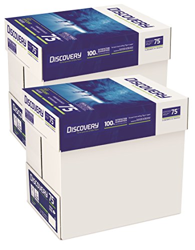 Discovery 70-g/m²-Papier in A4-Format 75 g/m² 10 x Reams (5,000 Sheets) - 2 x Boxes von Discovery