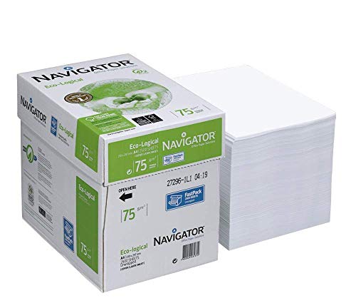 Maxi-Box NAVIGATOR Kopierpapier Eco-Logical A4 75 g/qm 2.500 Blatt von NAVIGATOR