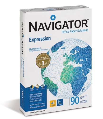 NAVIGATOR Drucker-/Kopierpapier A5, 1000 Blatt, 90 g, weiß von NAVIGATOR