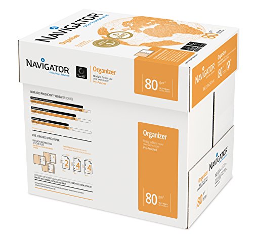 NAVIGATOR Risme 1581UN Organizer mit 4 Löchern, A4, 80 g, 5 Stück NAVIGATOR Risme 1581UN Organizer mit 4 Löchern, A4, 80 g, 5 Stück von NAVIGATOR