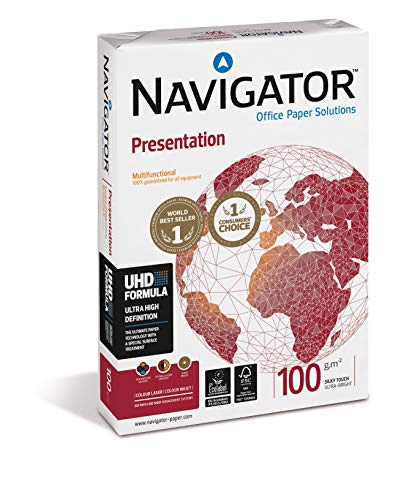 Navigator 1280pn Presentation Papier, A3, 100 g/qm, 500, 4 Stück von NAVIGATOR