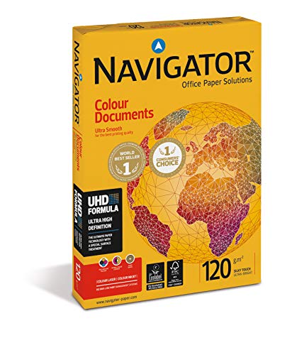 Navigator Extraglattes Papier für Farbdokumente (120 g/qm, Format A3) 500 Blatt weiß von NAVIGATOR