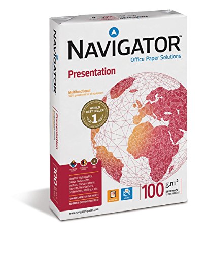 Navigator NAV1024 Hochwertiges Papier für Präsentationsunterlagen (100 g/qm, Format A3) 500 Blatt weiß von NAVIGATOR