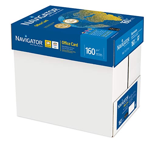 Navigator Office Card Kopierpapier 160g/m² A4, weiß, Karton zu 1.250 Blatt (5x250 Blatt) von NAVIGATOR