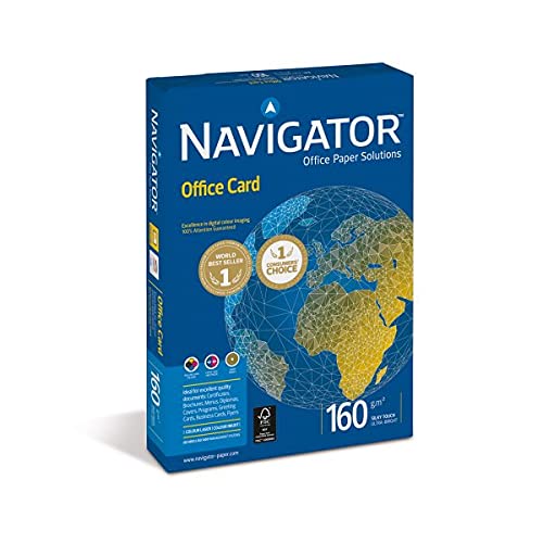 Navigator Office Prem Karton, 160 g/m², A4, hochweiß, 250 Stück von NAVIGATOR