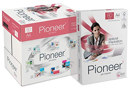 Pioneer office paper - Kopierpapier weiss, 80g/m², A4, FSC mix 70% - Karton á 5 Pakete zu 500 Blatt von NAVIGATOR