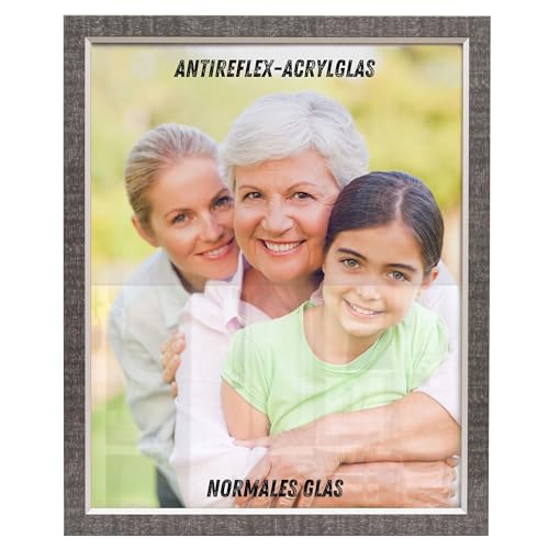 NB Akzent Bilderrahmen mit Antireflexglas – 80x80 cm Vintage-Schwarz - MDF Holz Fotorahmen Bellevue NB Akzent Bilderrahmen mit Antireflexglas – 80x80 cm Vintage-Schwarz - MDF Holz Fotorahmen Bellevue von NB Akzent