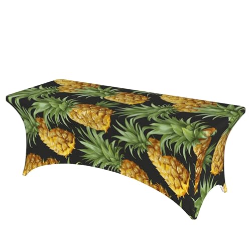 NBAGHPQ Rechteckige Tischdecke, Motiv: Ananas, Funktionalität und Stil, abwischbar von NBAGHPQ
