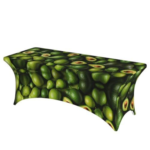 NBAGHPQ Rechteckige Tischdecke mit Avocado-Muster, Funktionalität und Stil, Tischdecke, abwischbar von NBAGHPQ